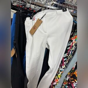 New Rossignol White Ski Pants with Red and Blue Accents, nwt